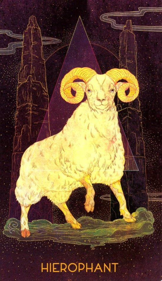 Иерофант — Oriens Animal Tarot