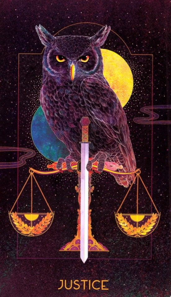 Справедливость — Oriens Animal Tarot