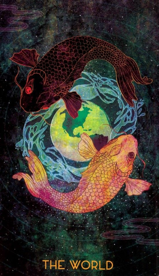 Мир — Oriens Animal Tarot
