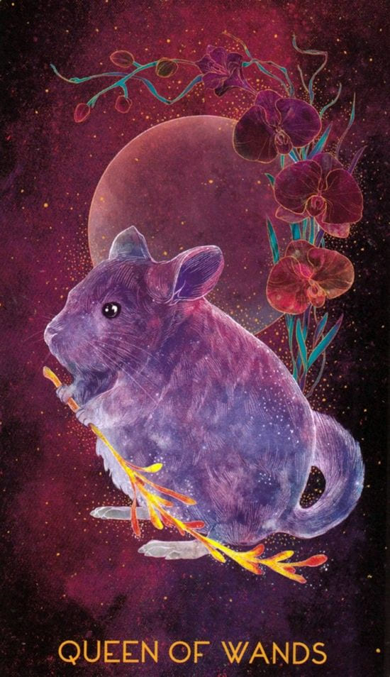 Королева жезлов — Oriens Animal Tarot