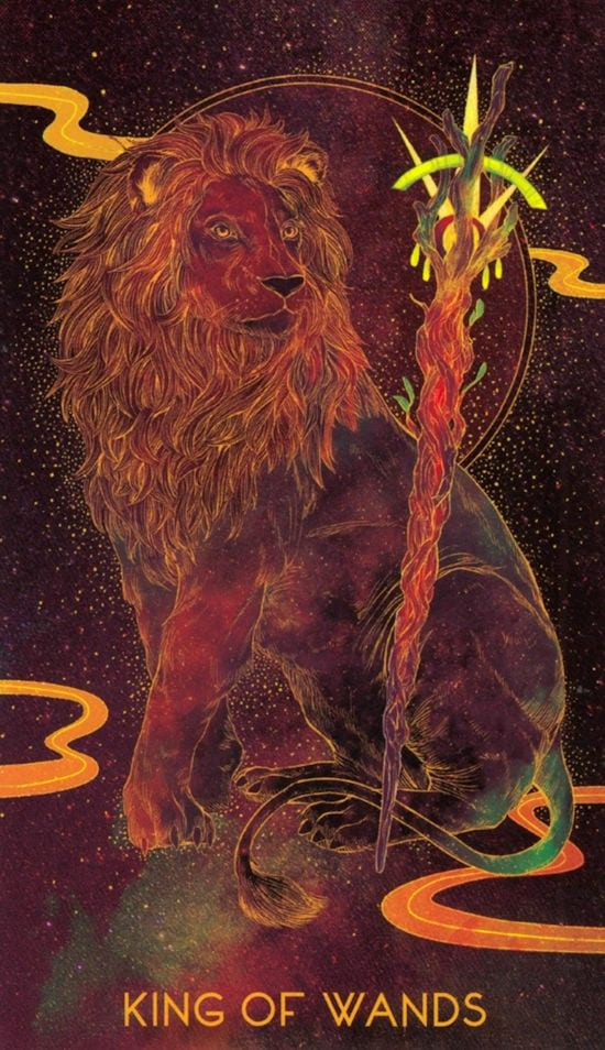 Король жезлов — Oriens Animal Tarot
