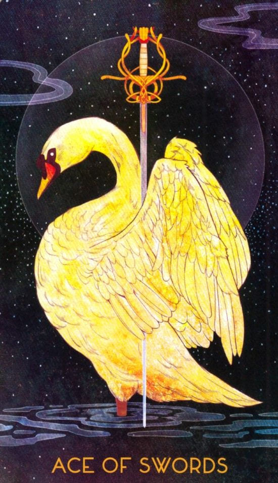 Туз мечей — Oriens Animal Tarot