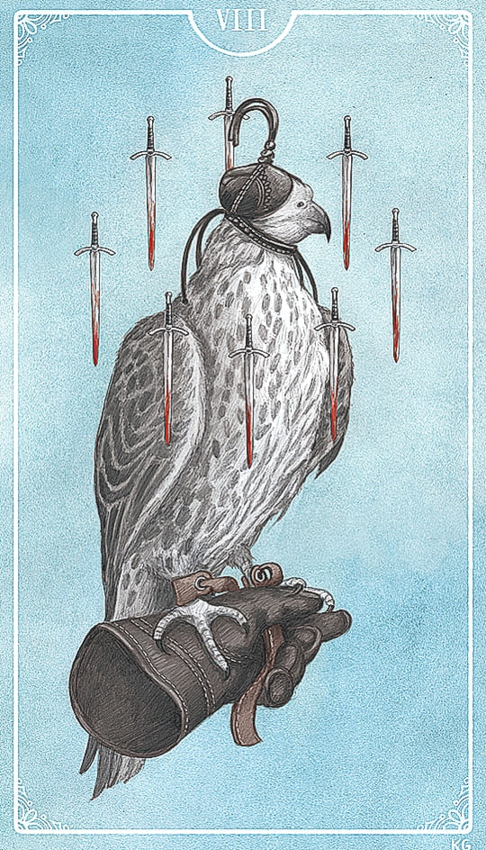 Восьмёрка мечей — Таро Остары