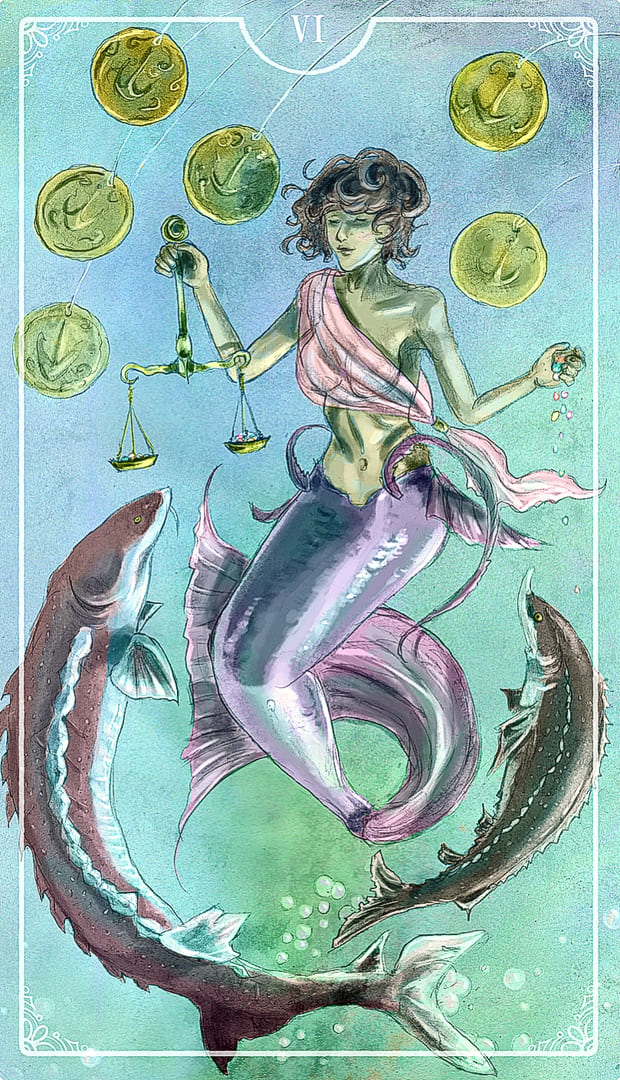 Шестёрка пентаклей