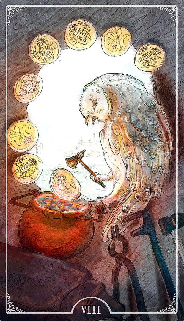 Восьмёрка пентаклей