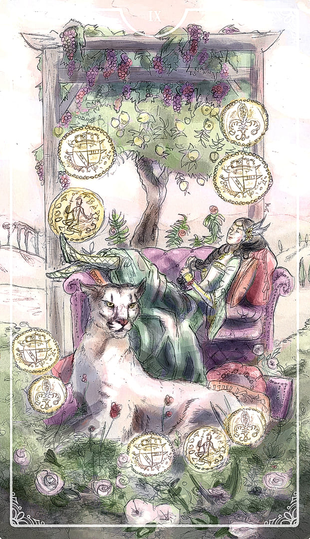 Девятка пентаклей — Таро Остары