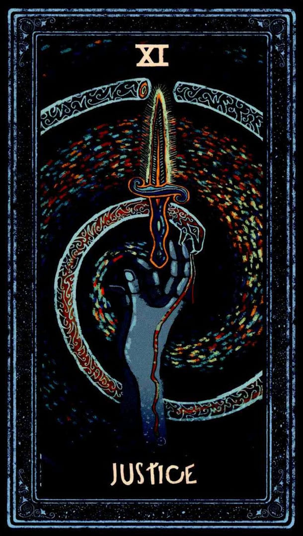 Справедливость — Prisma Visions Tarot