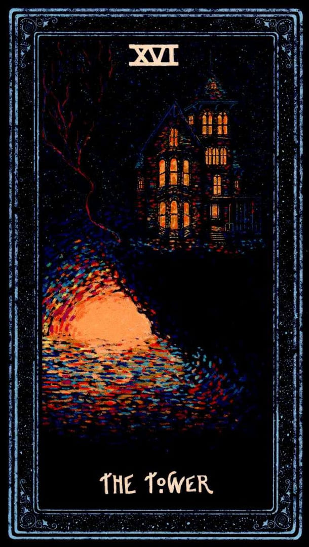 Башня — Prisma Visions Tarot