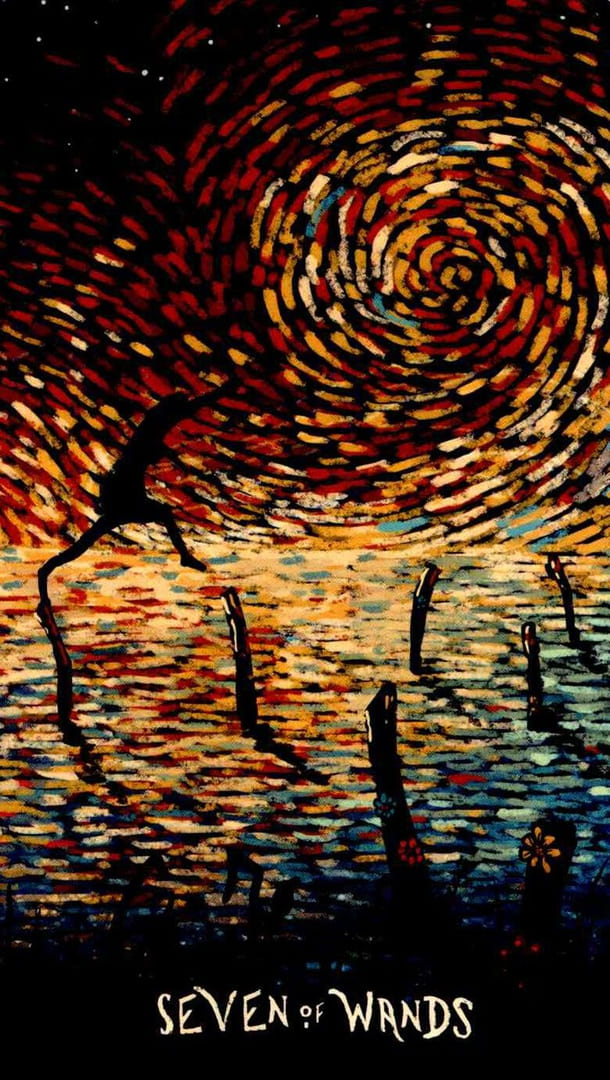 Семёрка жезлов — Prisma Visions Tarot