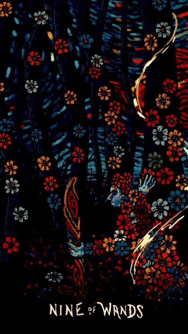 Девятка жезлов — Prisma Visions Tarot