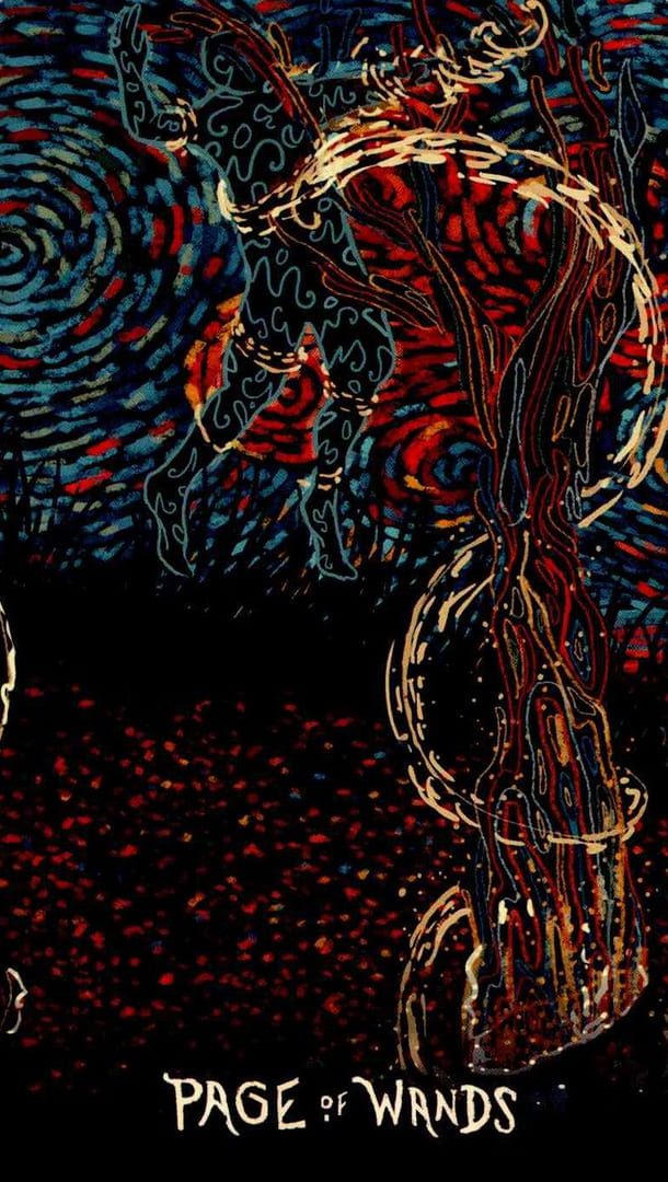 Паж жезлов — Prisma Visions Tarot