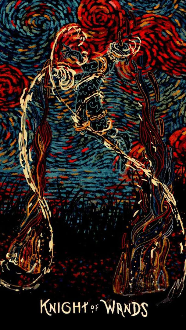 Рыцарь жезлов — Prisma Visions Tarot