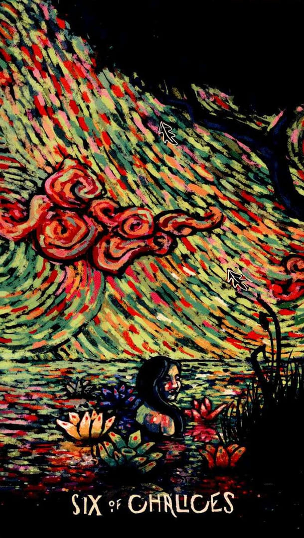 Шестёрка чаш — Prisma Visions Tarot