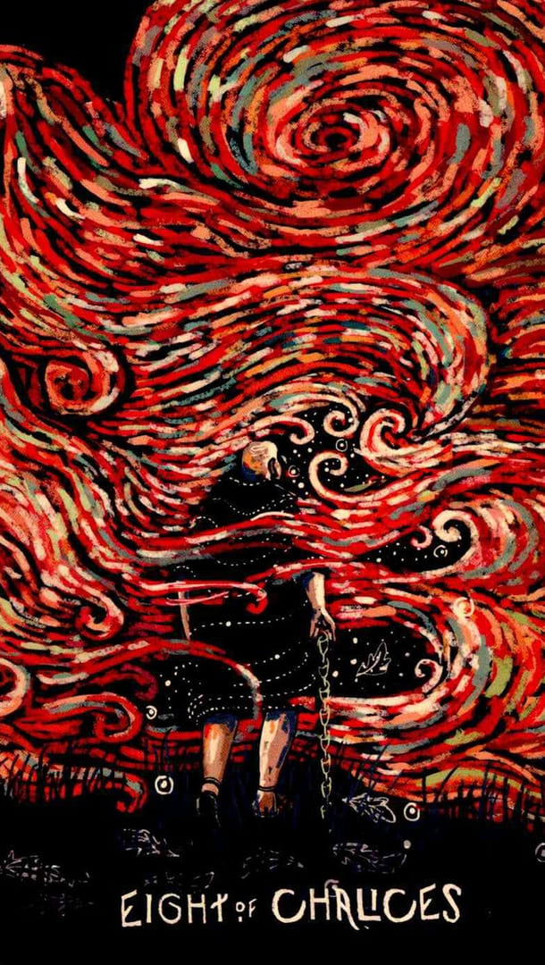 Восьмёрка чаш — Prisma Visions Tarot