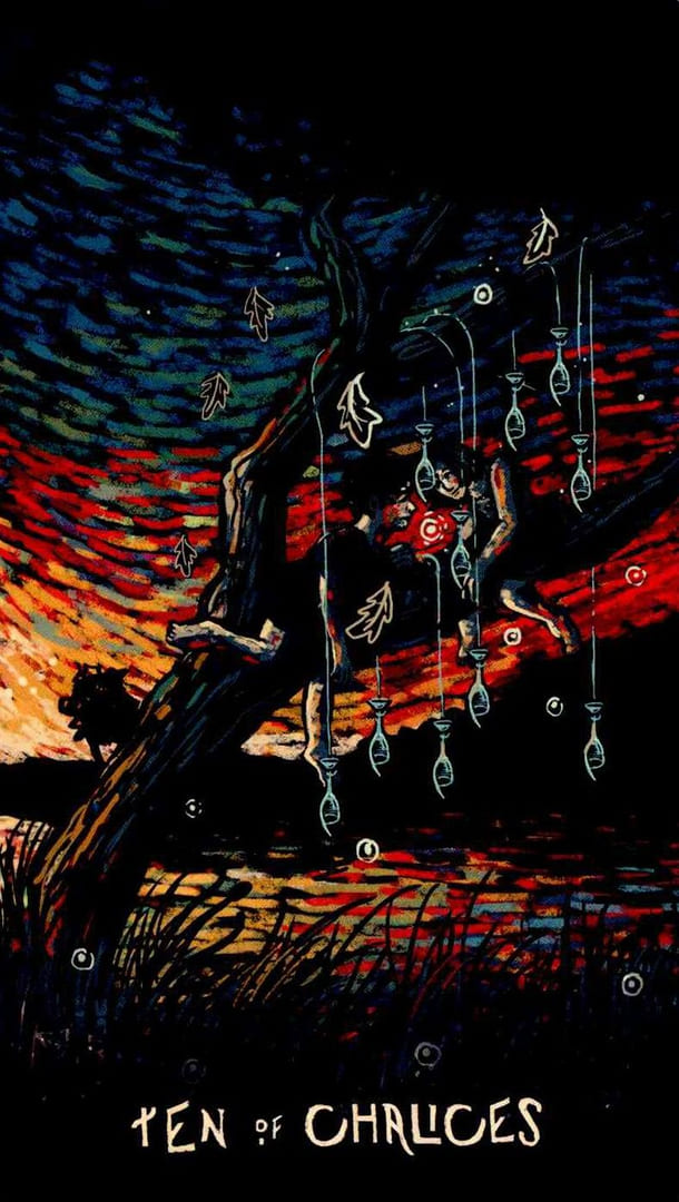 Десятка чаш — Prisma Visions Tarot