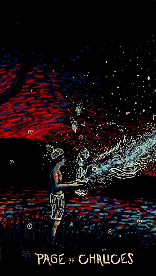 Паж чаш — Prisma Visions Tarot