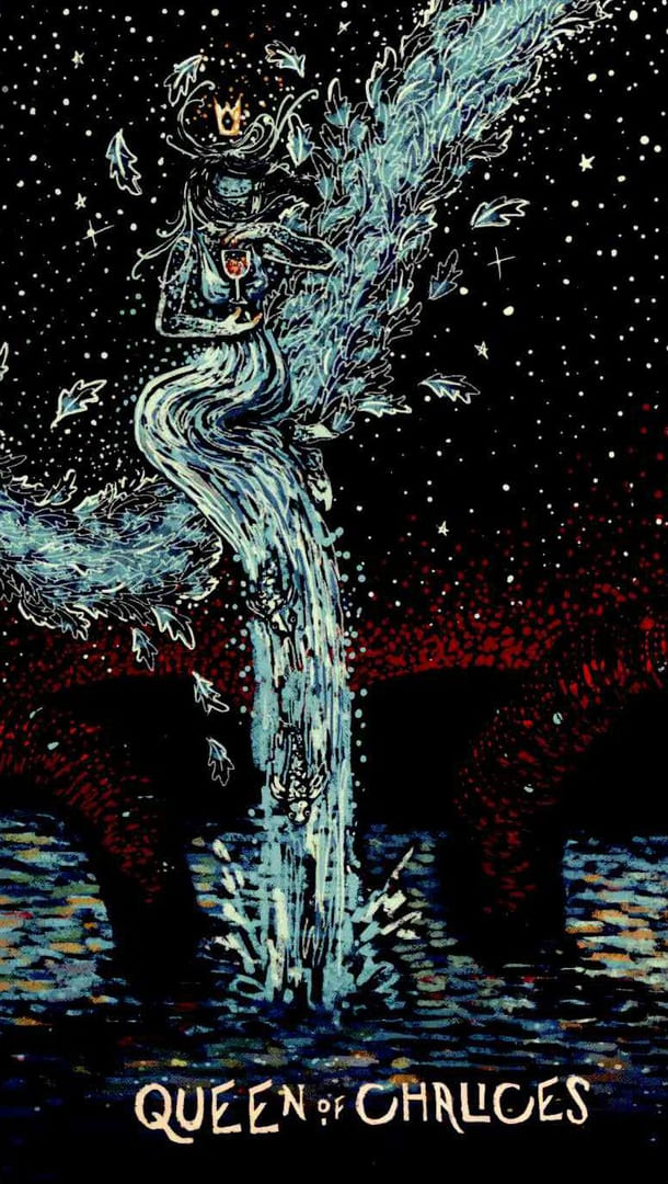 Королева чаш — Prisma Visions Tarot