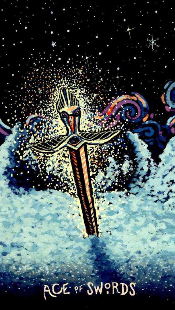 Туз мечей — Prisma Visions Tarot