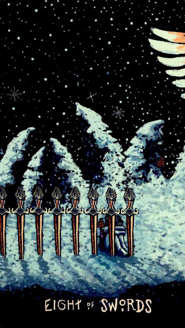 Восьмёрка мечей — Prisma Visions Tarot