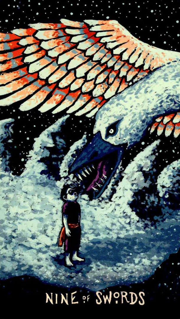 Девятка мечей — Prisma Visions Tarot