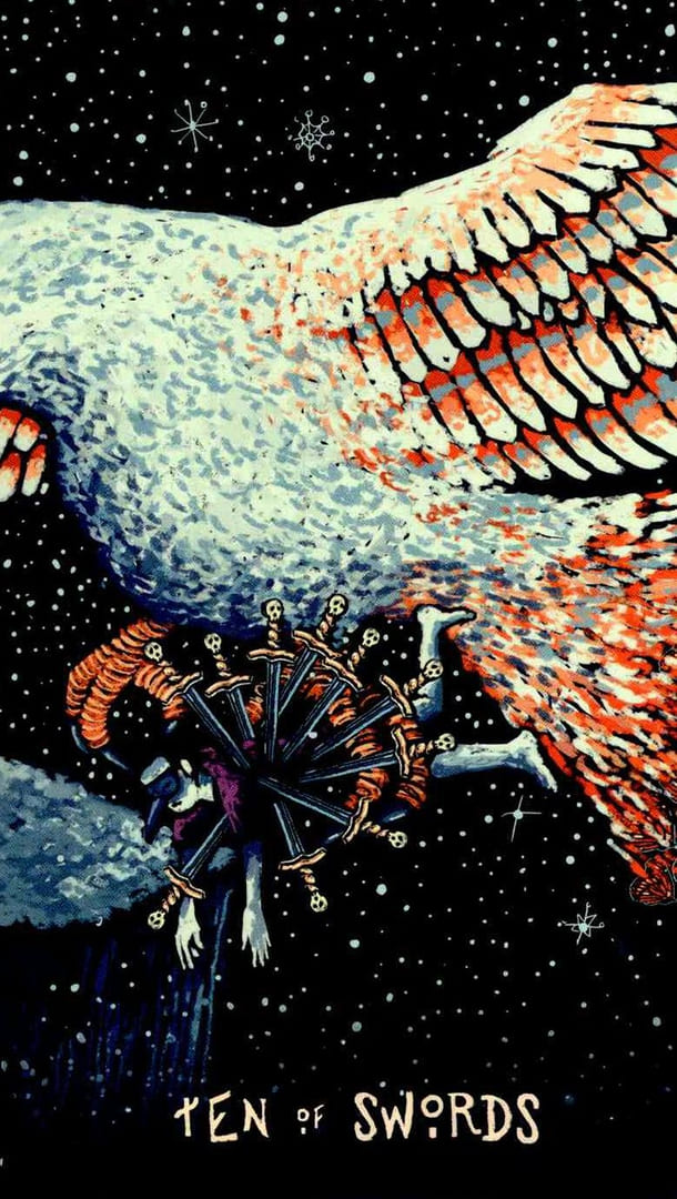 Десятка мечей — Prisma Visions Tarot