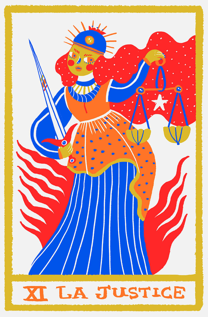 Справедливость — Rainbow Tarot