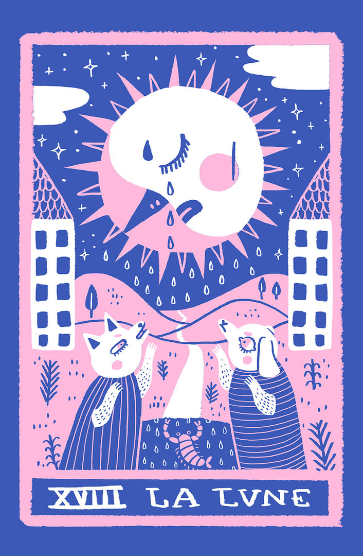 Луна — Rainbow Tarot