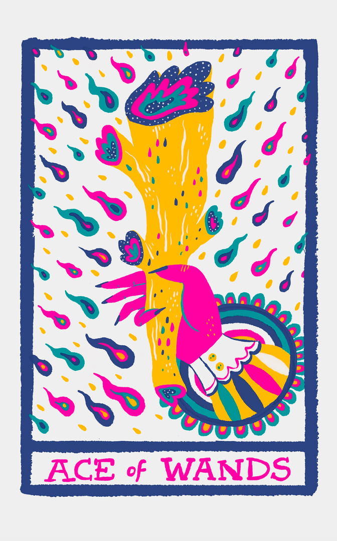 Туз жезлов — Rainbow Tarot