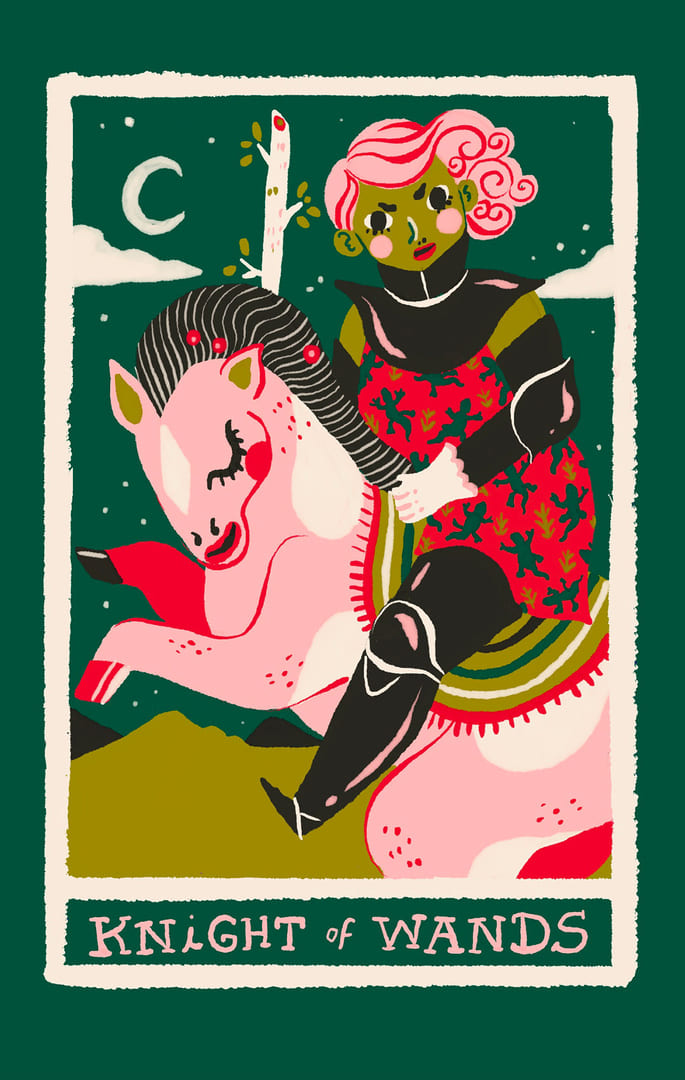 Рыцарь жезлов — Rainbow Tarot