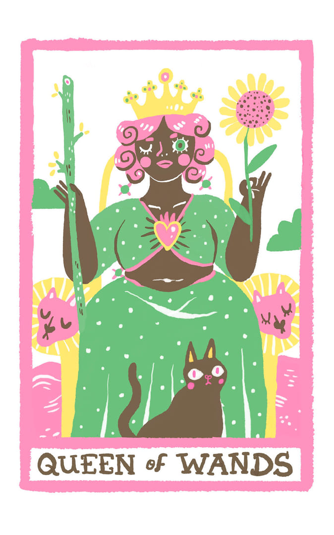 Королева жезлов — Rainbow Tarot