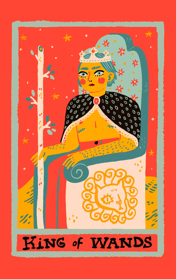 Король жезлов — Rainbow Tarot