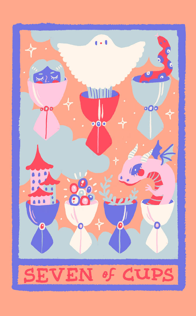 Семёрка чаш — Rainbow Tarot