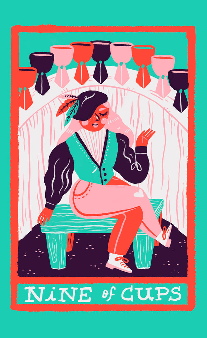 Девятка чаш — Rainbow Tarot