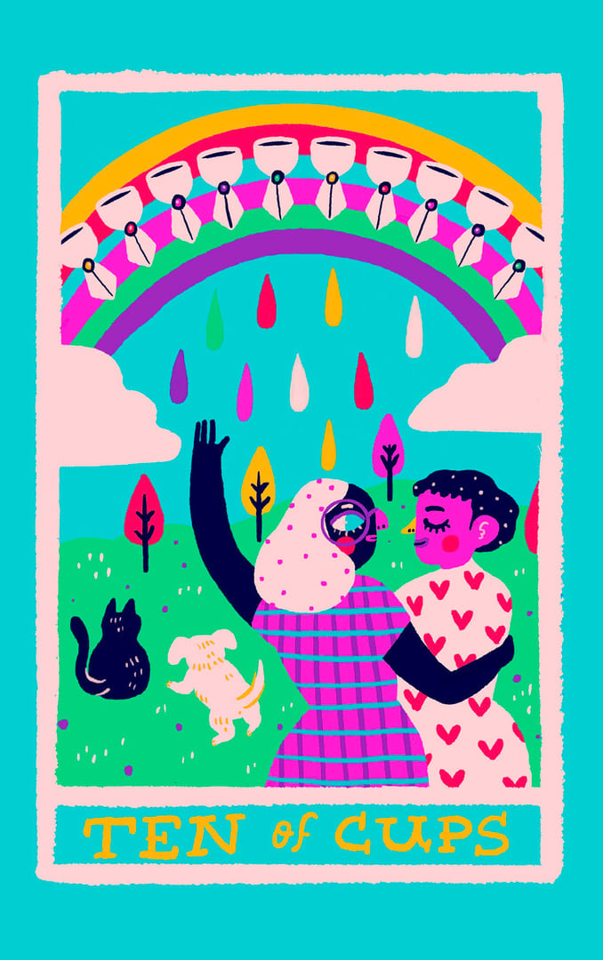 Десятка чаш — Rainbow Tarot