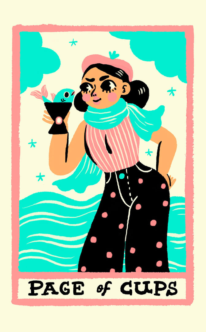 Паж чаш — Rainbow Tarot