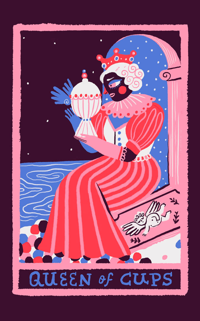 Королева чаш — Rainbow Tarot