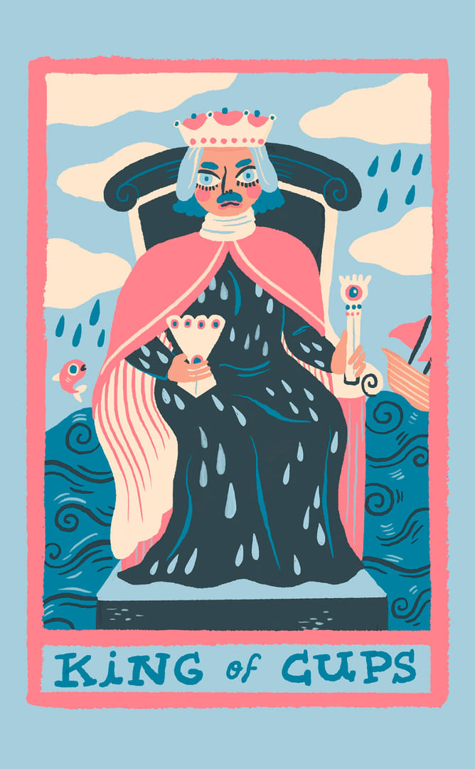 Король чаш — Rainbow Tarot