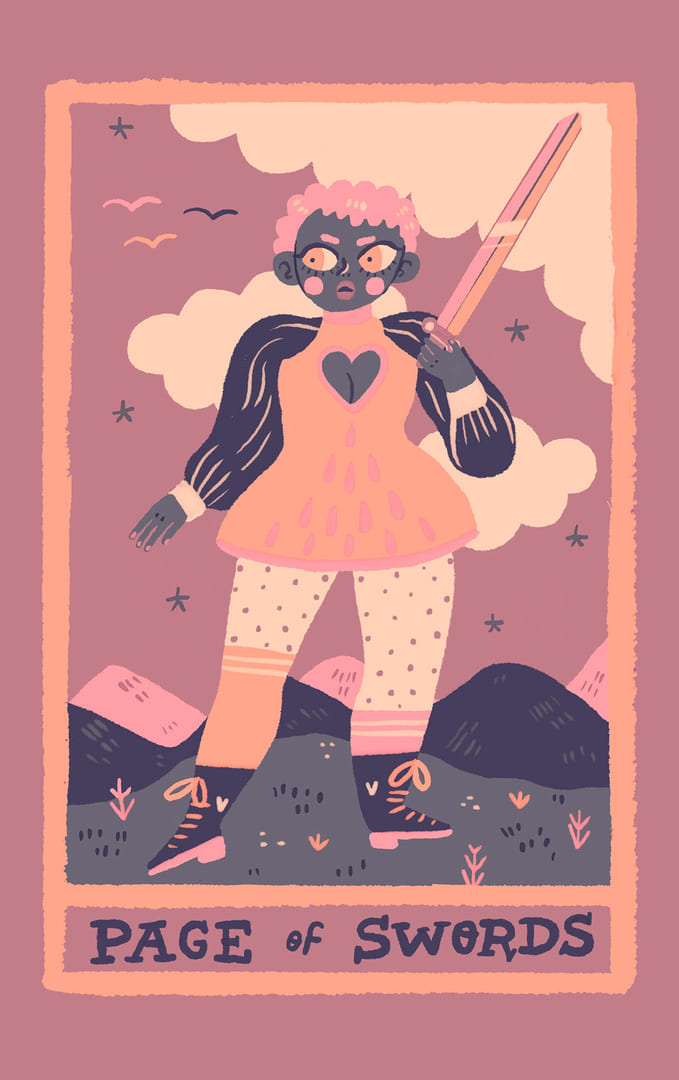 Паж мечей — Rainbow Tarot