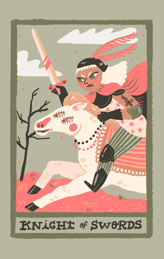 Рыцарь мечей — Rainbow Tarot