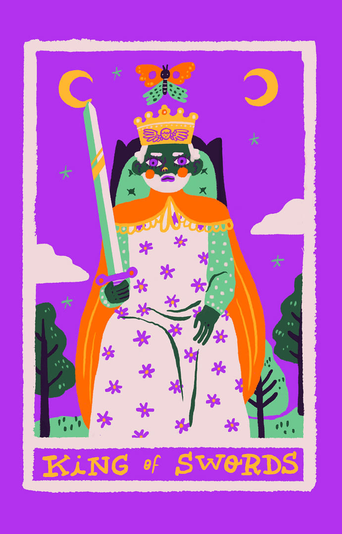 Король мечей — Rainbow Tarot