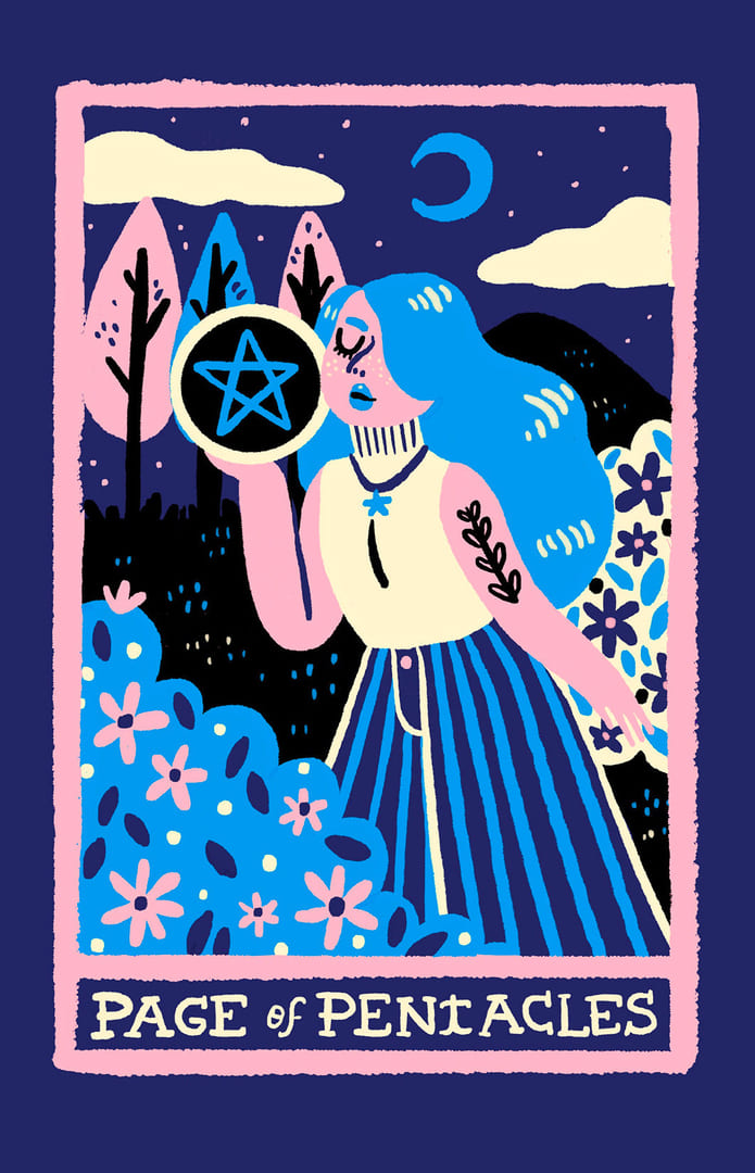 Паж пентаклей — Rainbow Tarot