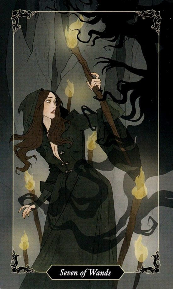 Семёрка жезлов — Таро Тёмного леса