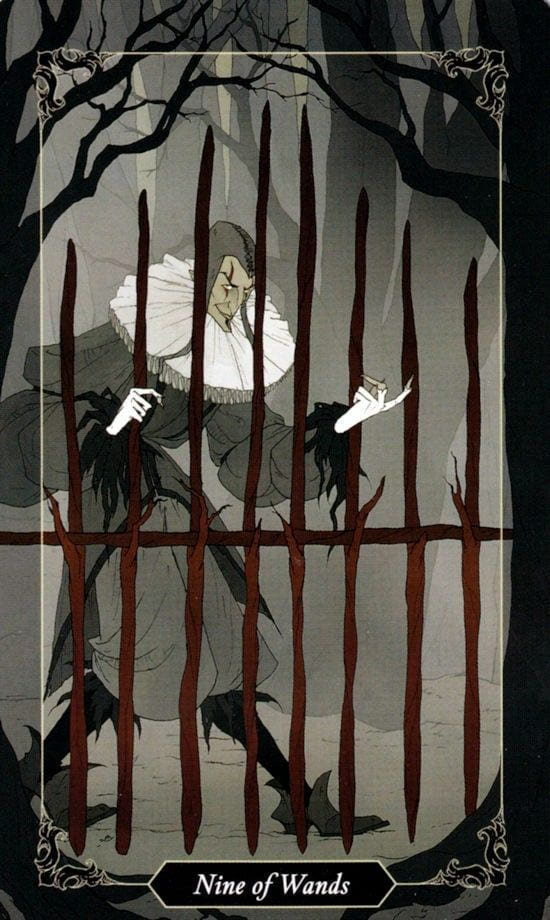 Девятка жезлов — Таро Тёмного леса