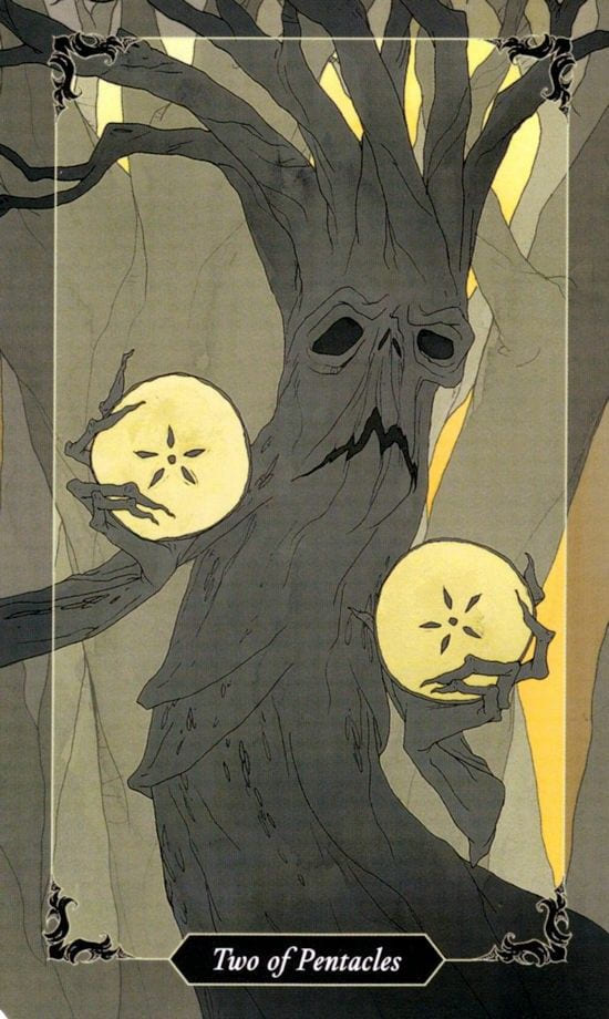 Двойка пентаклей — Таро Тёмного леса