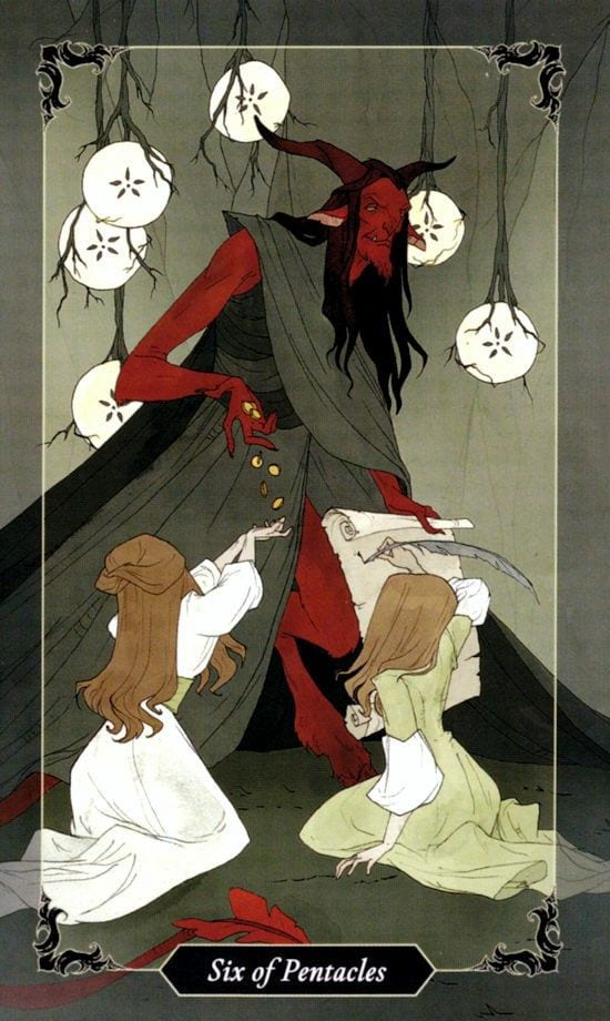 Шестёрка пентаклей — Таро Тёмного леса