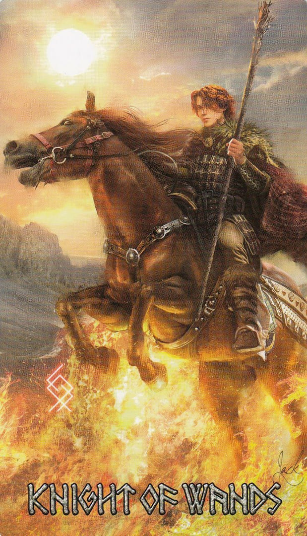 Рыцарь жезлов — Руническое Таро