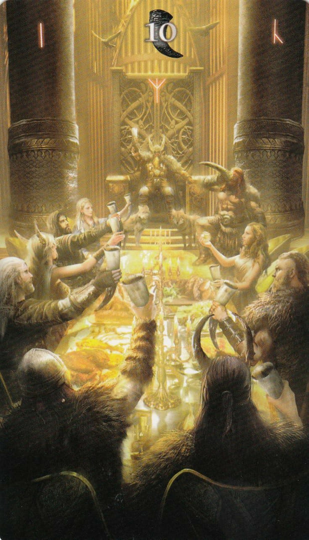 Десятка чаш — Руническое Таро