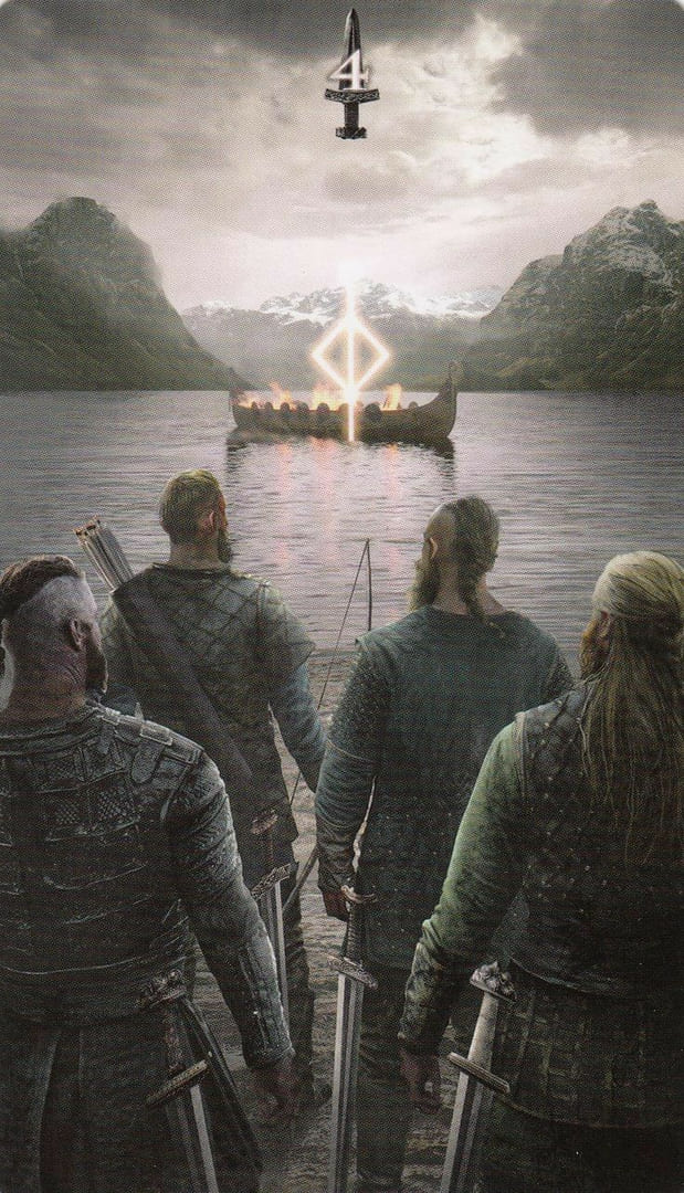 Четверка мечей — Руническое Таро