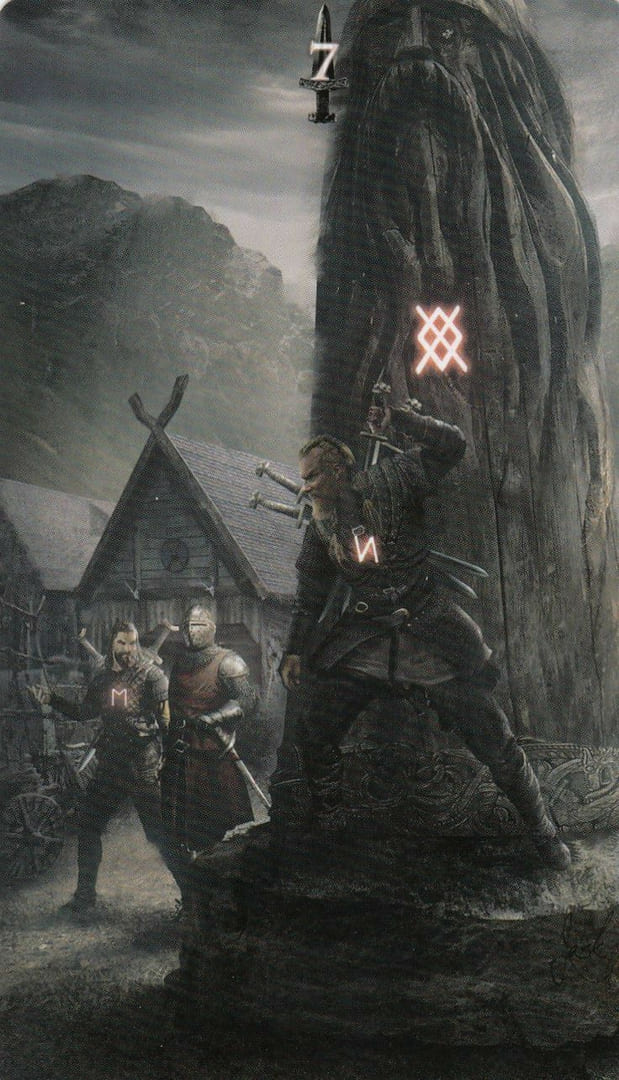 Семёрка мечей — Руническое Таро