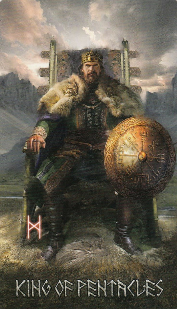 Король пентаклей — Руническое Таро